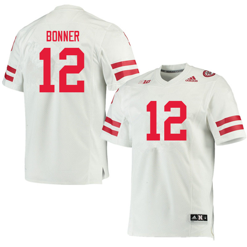 Men #12 Janiran Bonner Nebraska Cornhuskers College Football Jerseys Sale-White